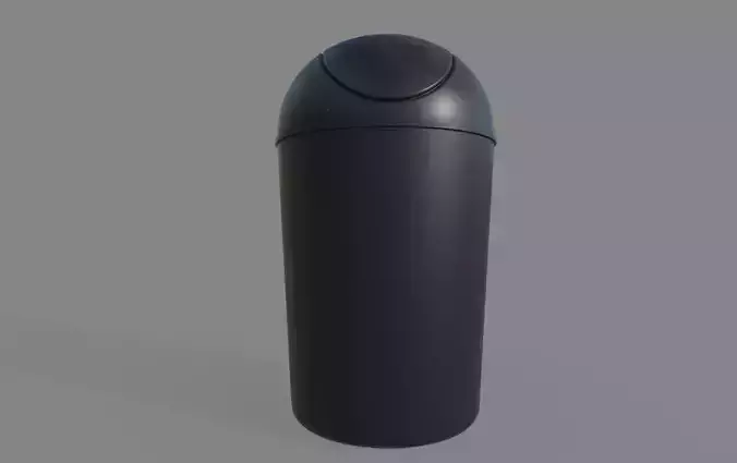 Trashbin M5 Low-poly 3D model