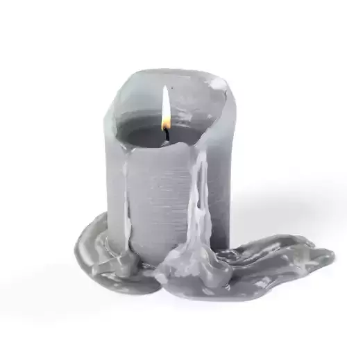 POLYPASTA - candle blue used 01