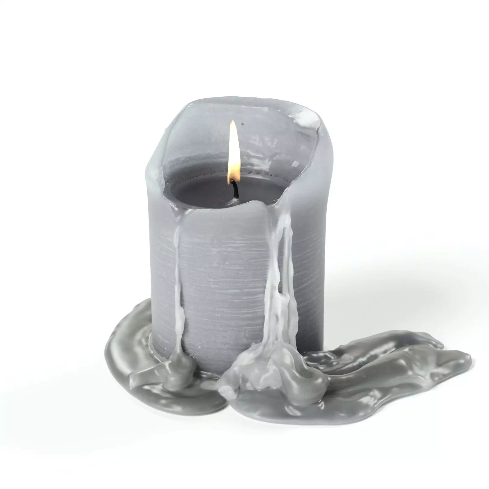 POLYPASTA - candle blue used 01 3D model_0