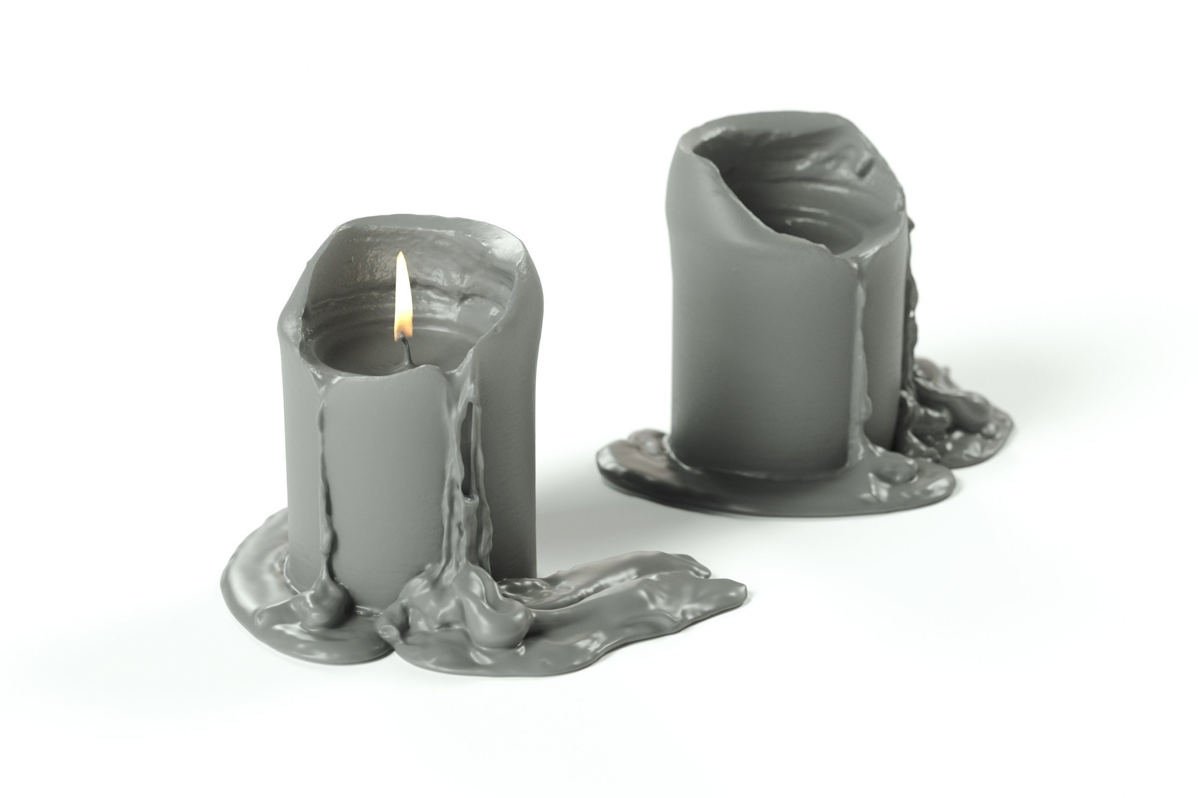 POLYPASTA - candle blue used 01 3D model_4