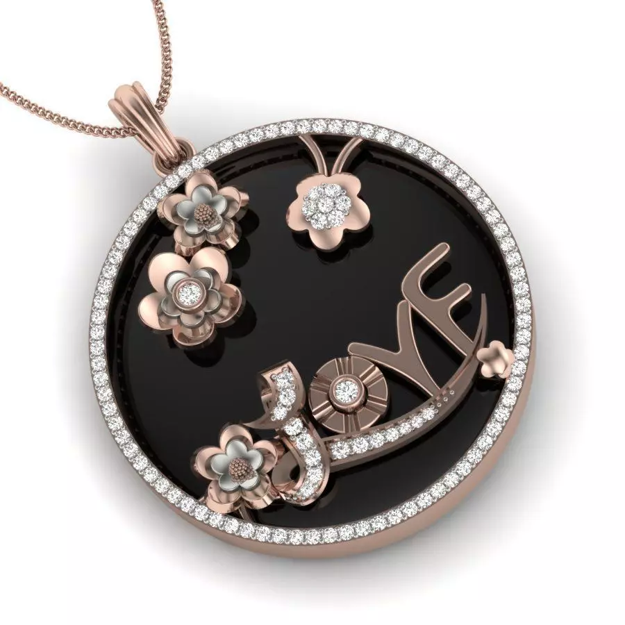 Love pendant 3dm render detail 3D print model_0