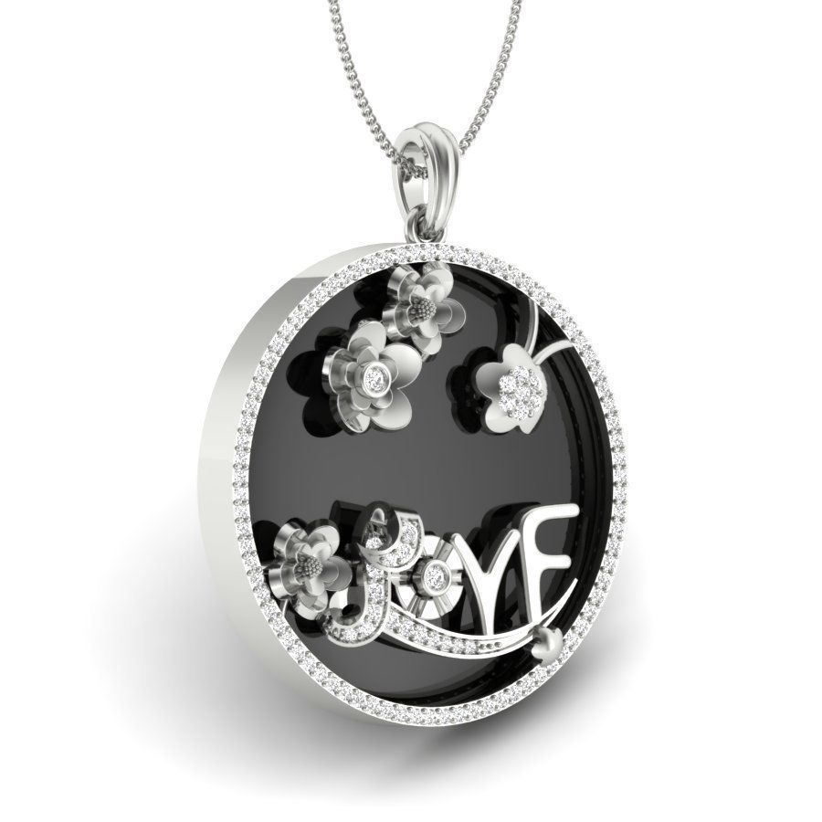 Love pendant 3dm render detail 3D print model_6