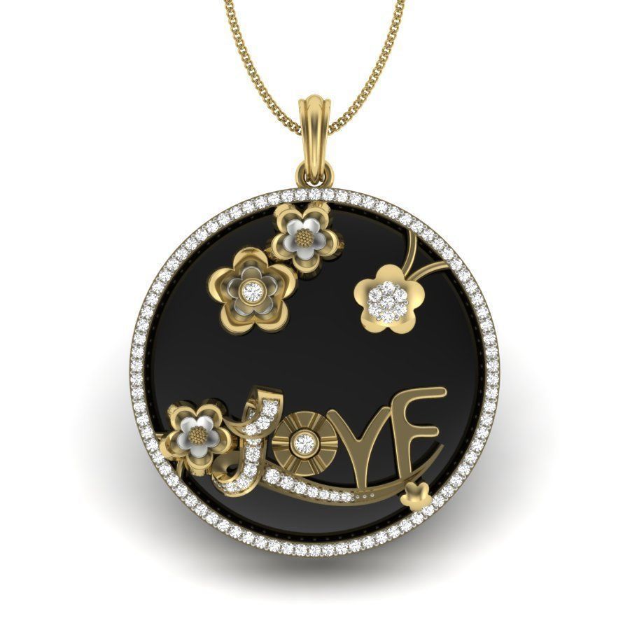 Love pendant 3dm render detail 3D print model_2