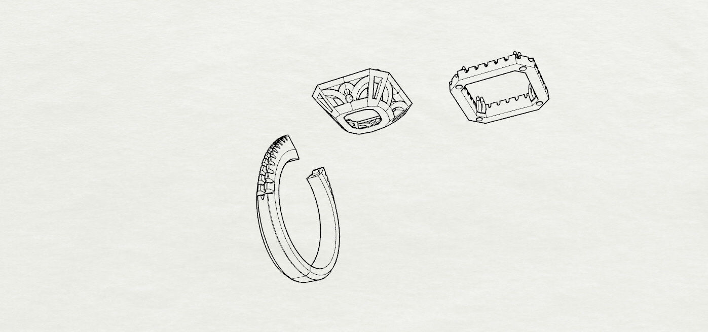 Rings wedding ring 3D print model_14