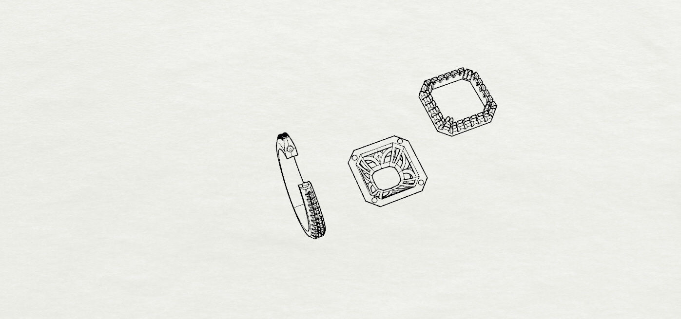 Rings wedding ring 3D print model_13