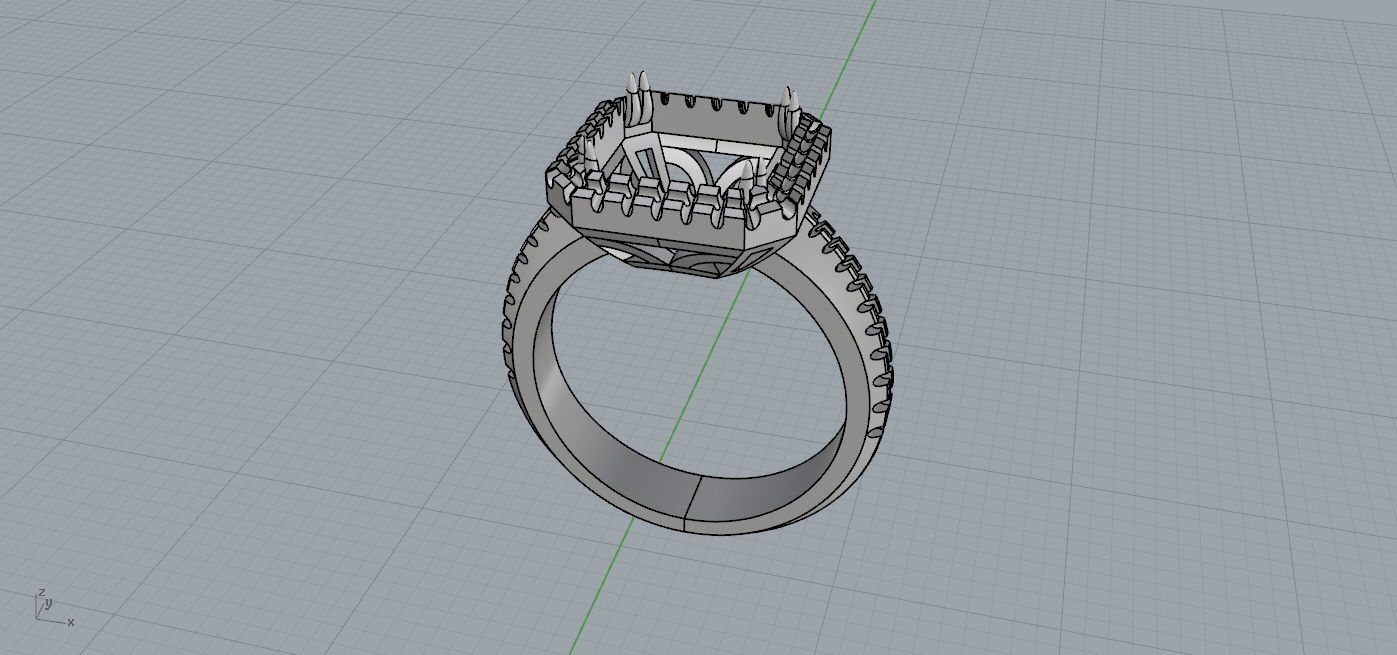 Rings wedding ring 3D print model_6