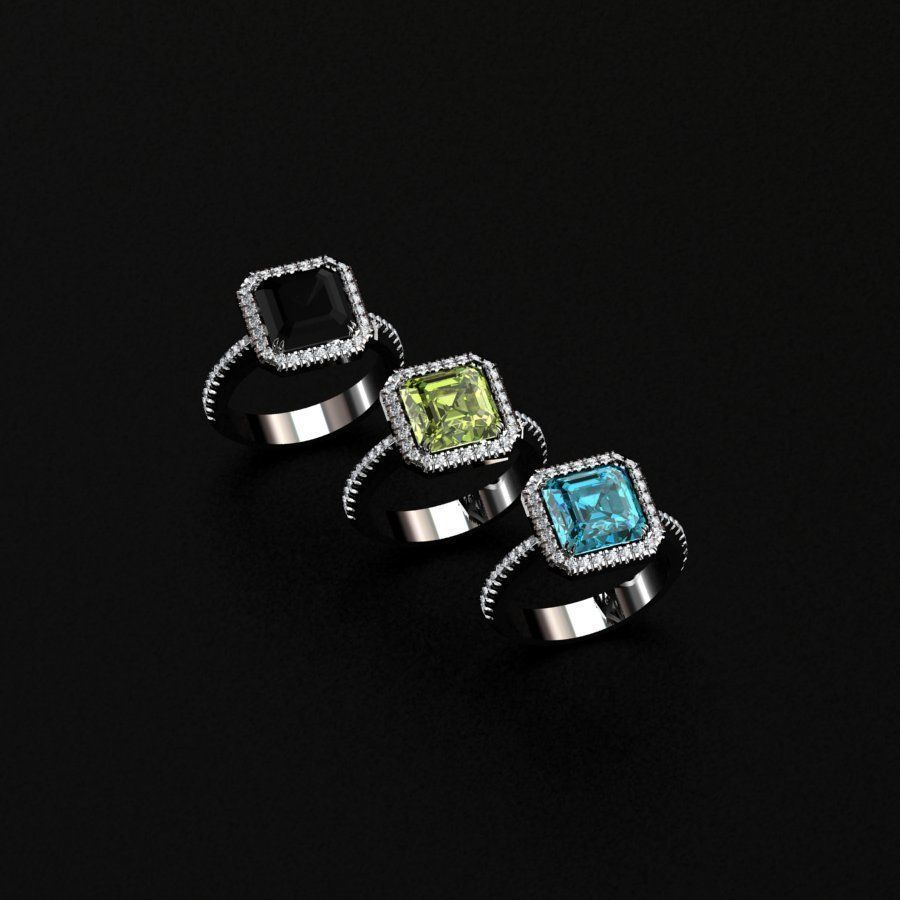 Rings wedding ring 3D print model_1