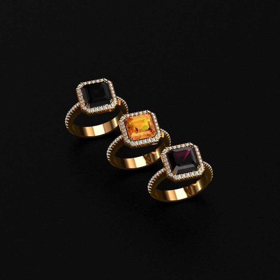 Rings wedding ring 3D print model_2