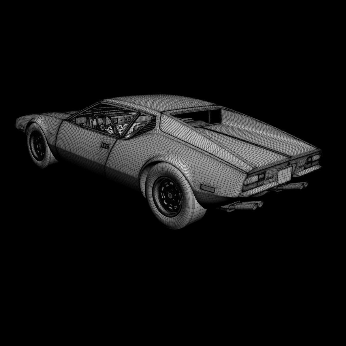 De Tomaso Pantera 1972 3D model_16