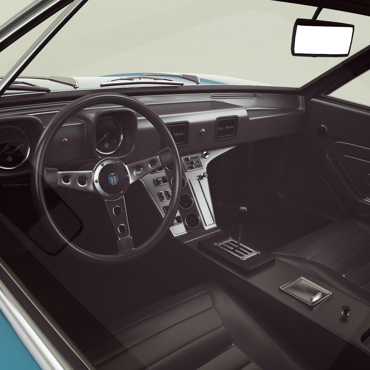 De Tomaso Pantera 1972 3D model_8