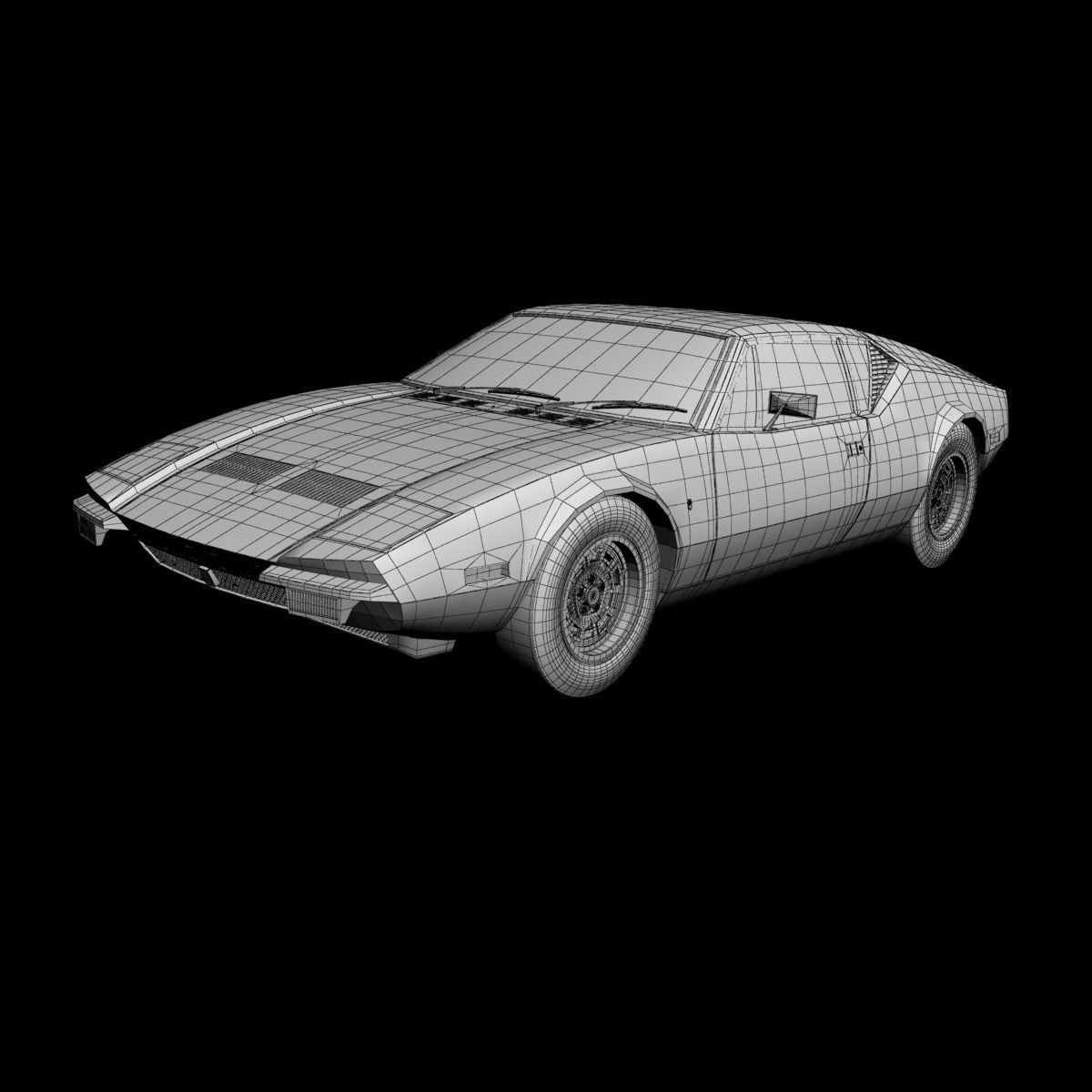 De Tomaso Pantera 1972 3D model_13