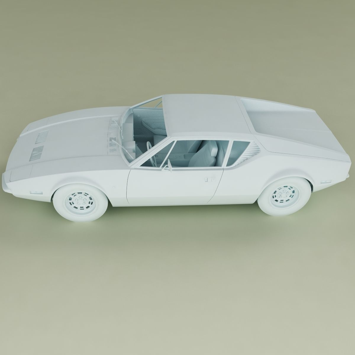 De Tomaso Pantera 1972 3D model_11