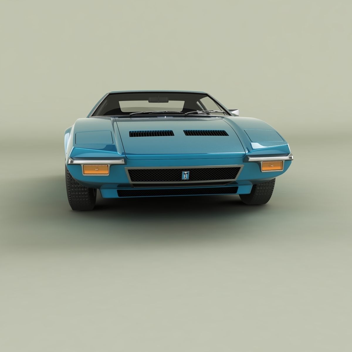 De Tomaso Pantera 1972 3D model_4