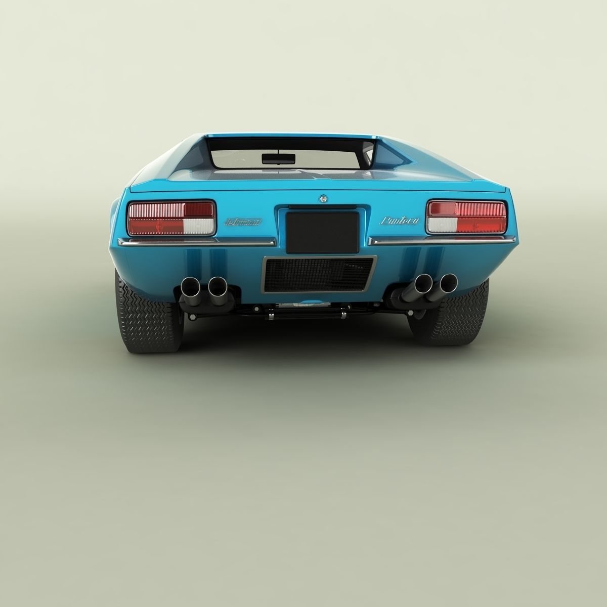 De Tomaso Pantera 1972 3D model_3