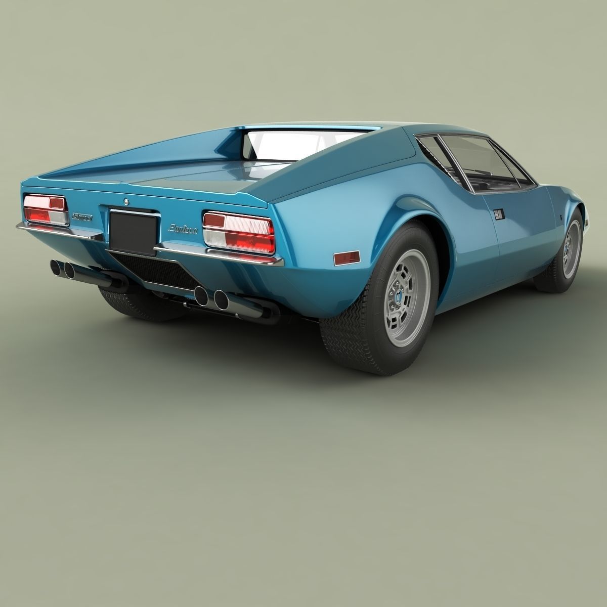 De Tomaso Pantera 1972 3D model_2