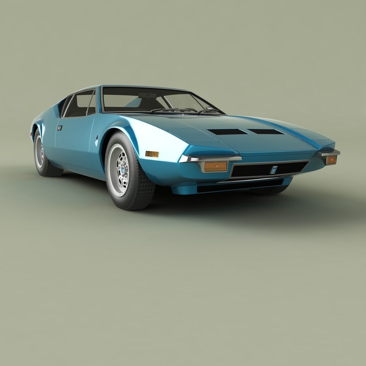 De Tomaso Pantera 1972 3D model_9