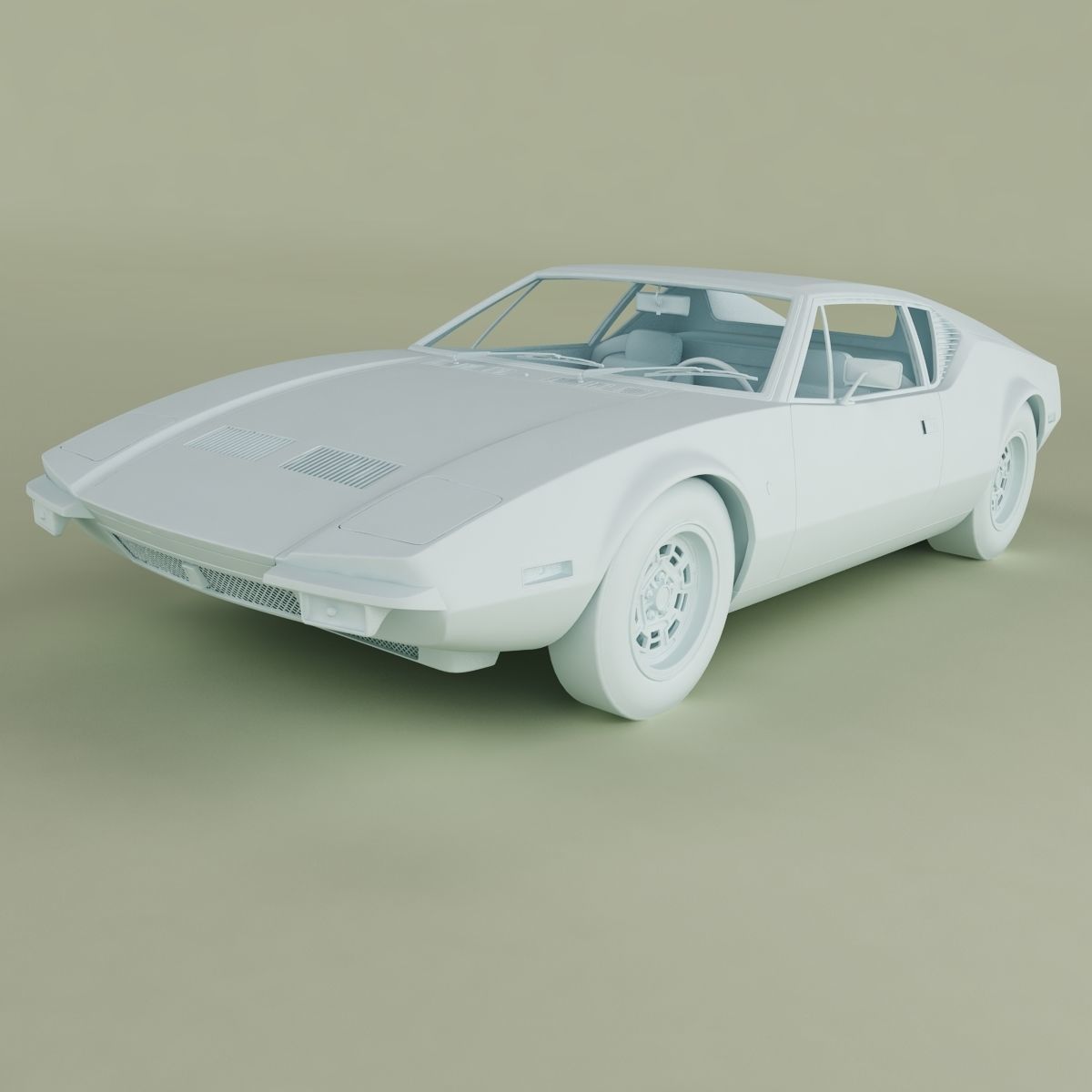 De Tomaso Pantera 1972 3D model_10