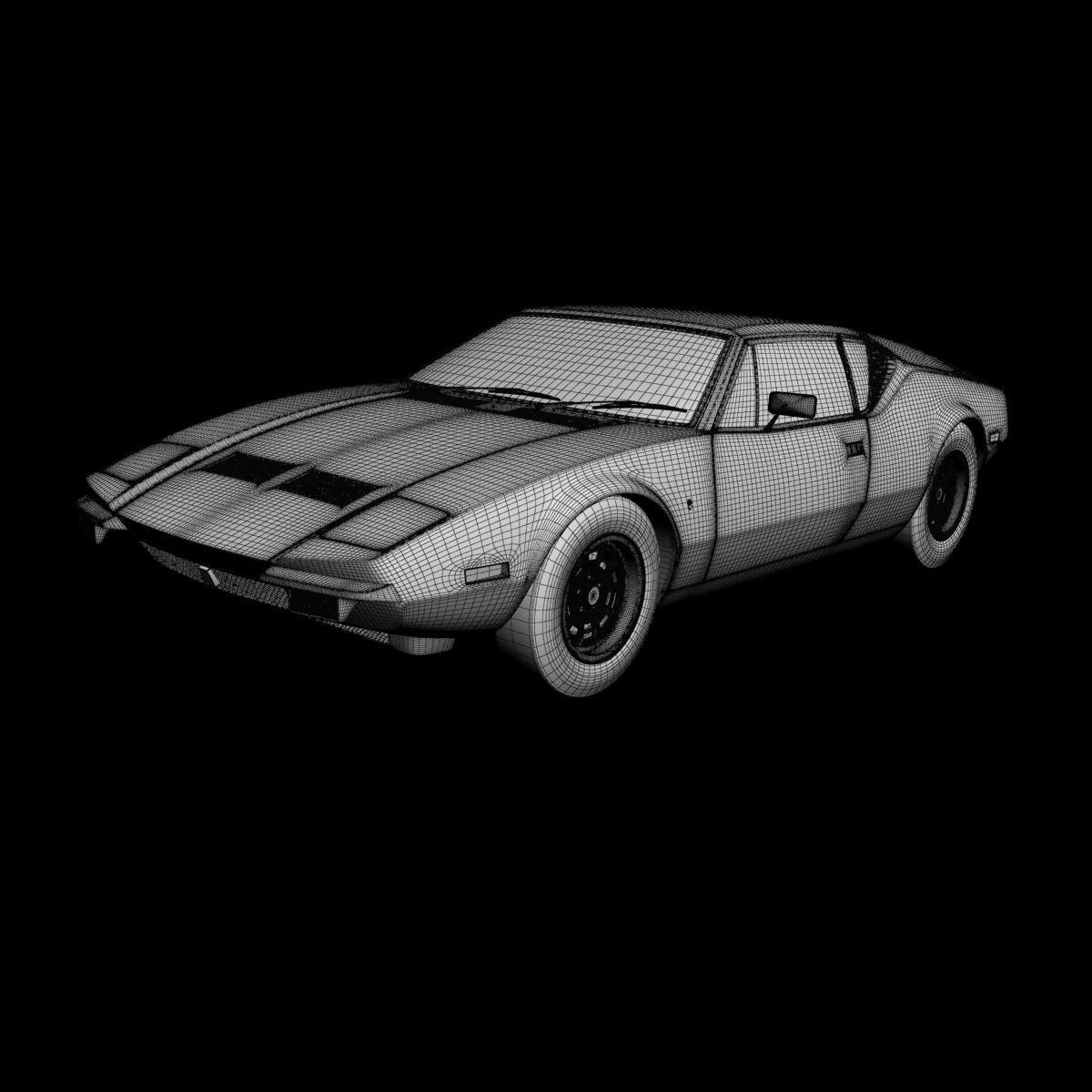 De Tomaso Pantera 1972 3D model_14