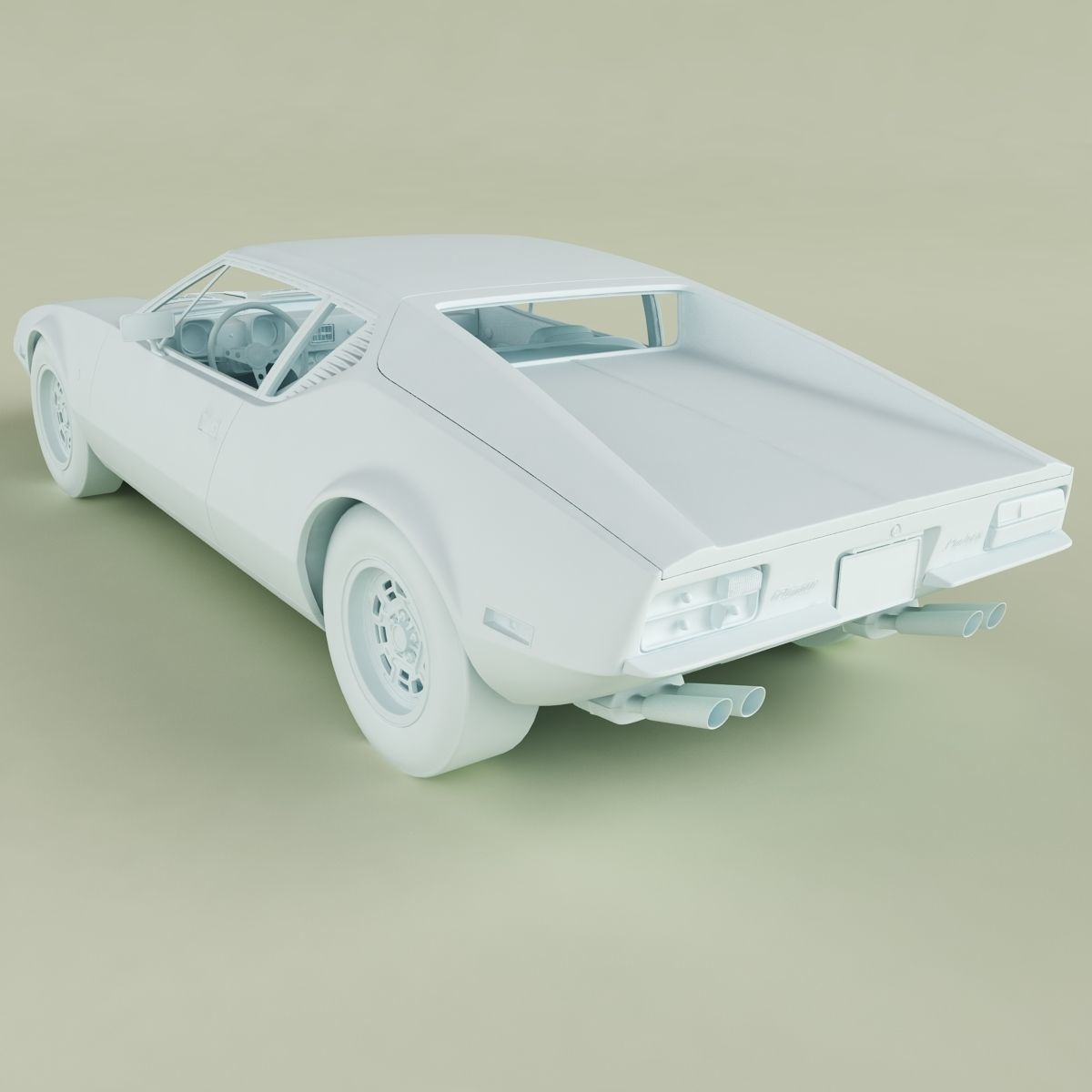 De Tomaso Pantera 1972 3D model_12