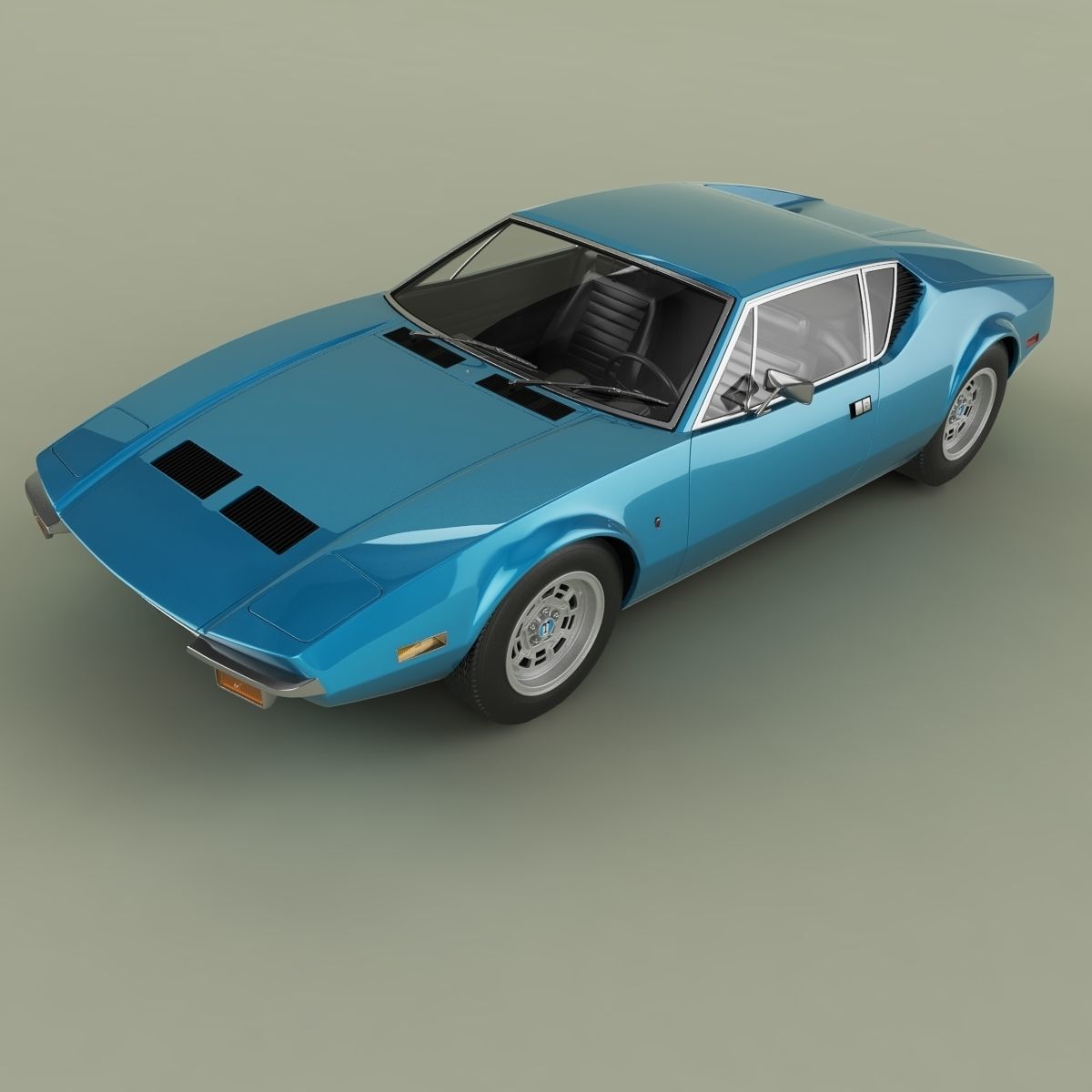 De Tomaso Pantera 1972 3D model_5
