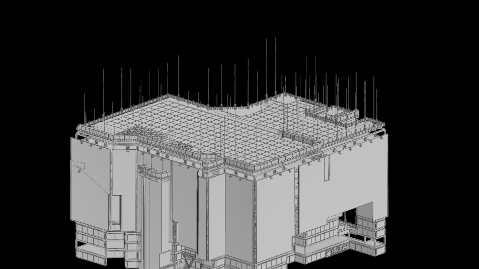 Sci-Fi Cyberpunk Futuristic City Skyscraper Building   77 3D model_6