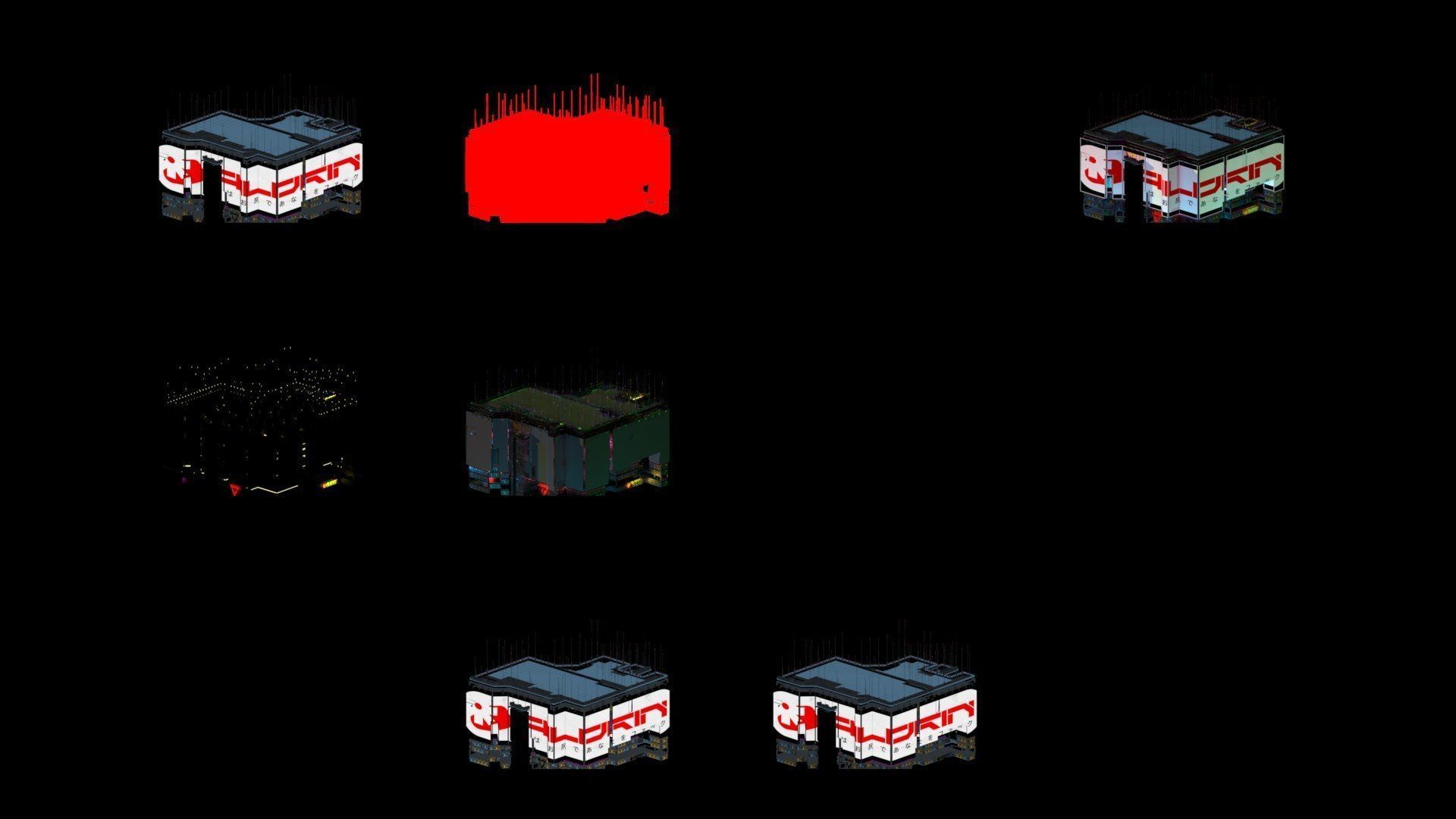 Sci-Fi Cyberpunk Futuristic City Skyscraper Building   77 3D model_4