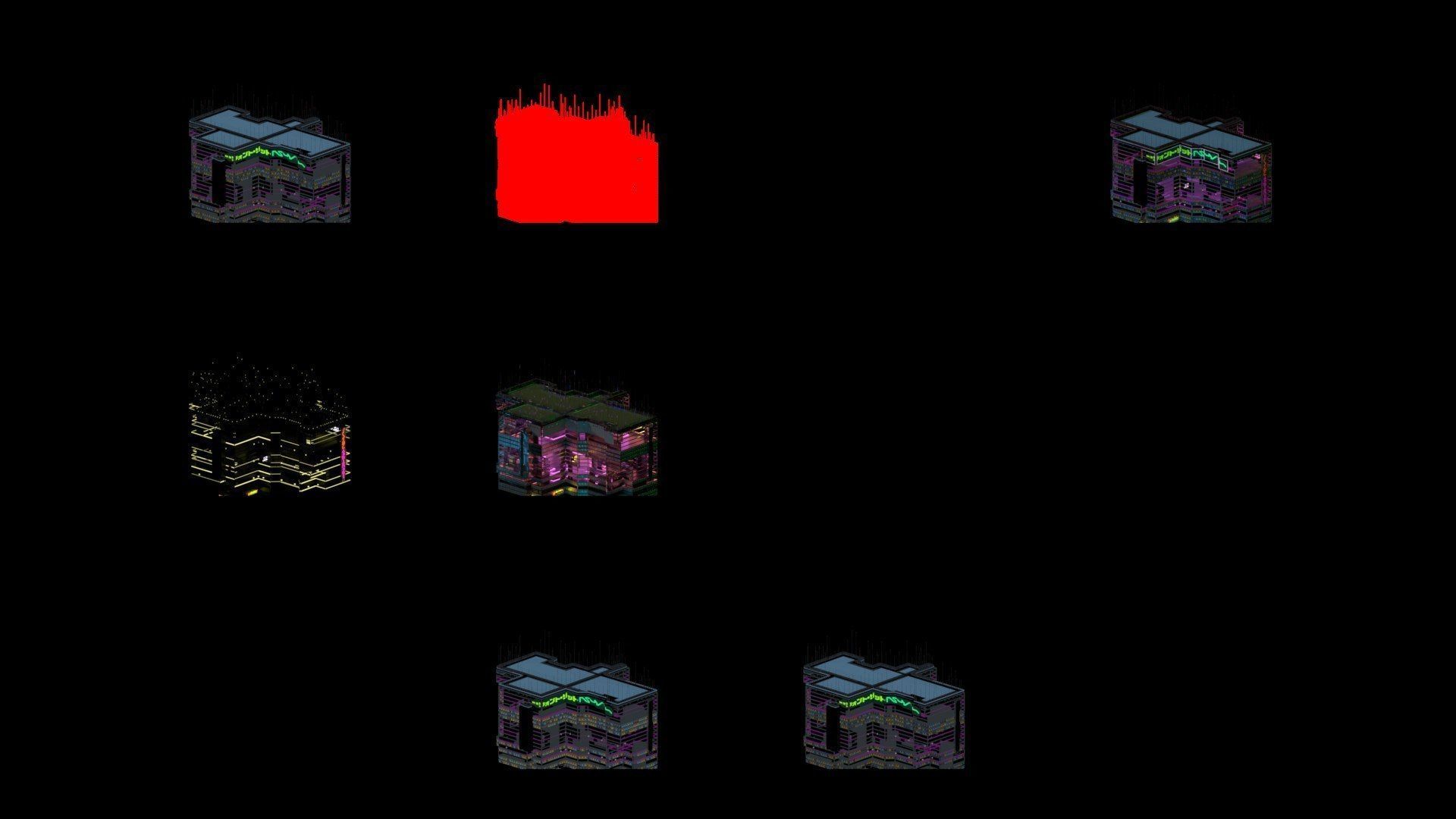 Sci-Fi Cyberpunk Futuristic City Skyscraper Building  67 3D model_4