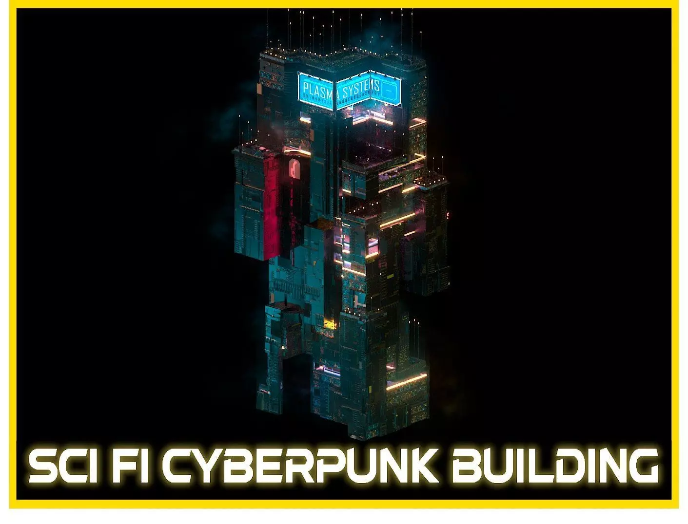 Sci-Fi Cyberpunk Futuristic City Skyscraper Building 41 3D model_0