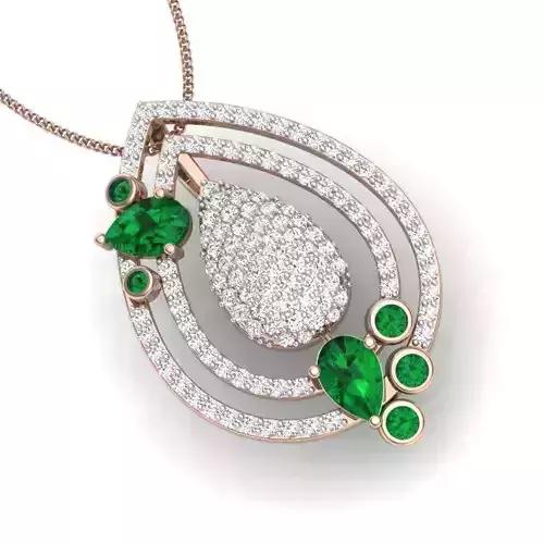 Women pendant 3dm render detail 