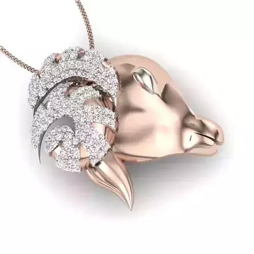 Women pendant 3dm render detail 