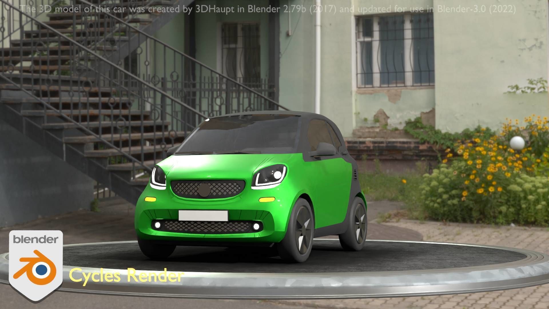 City Cars All Types A B C D E Green 3D Model Collection_92