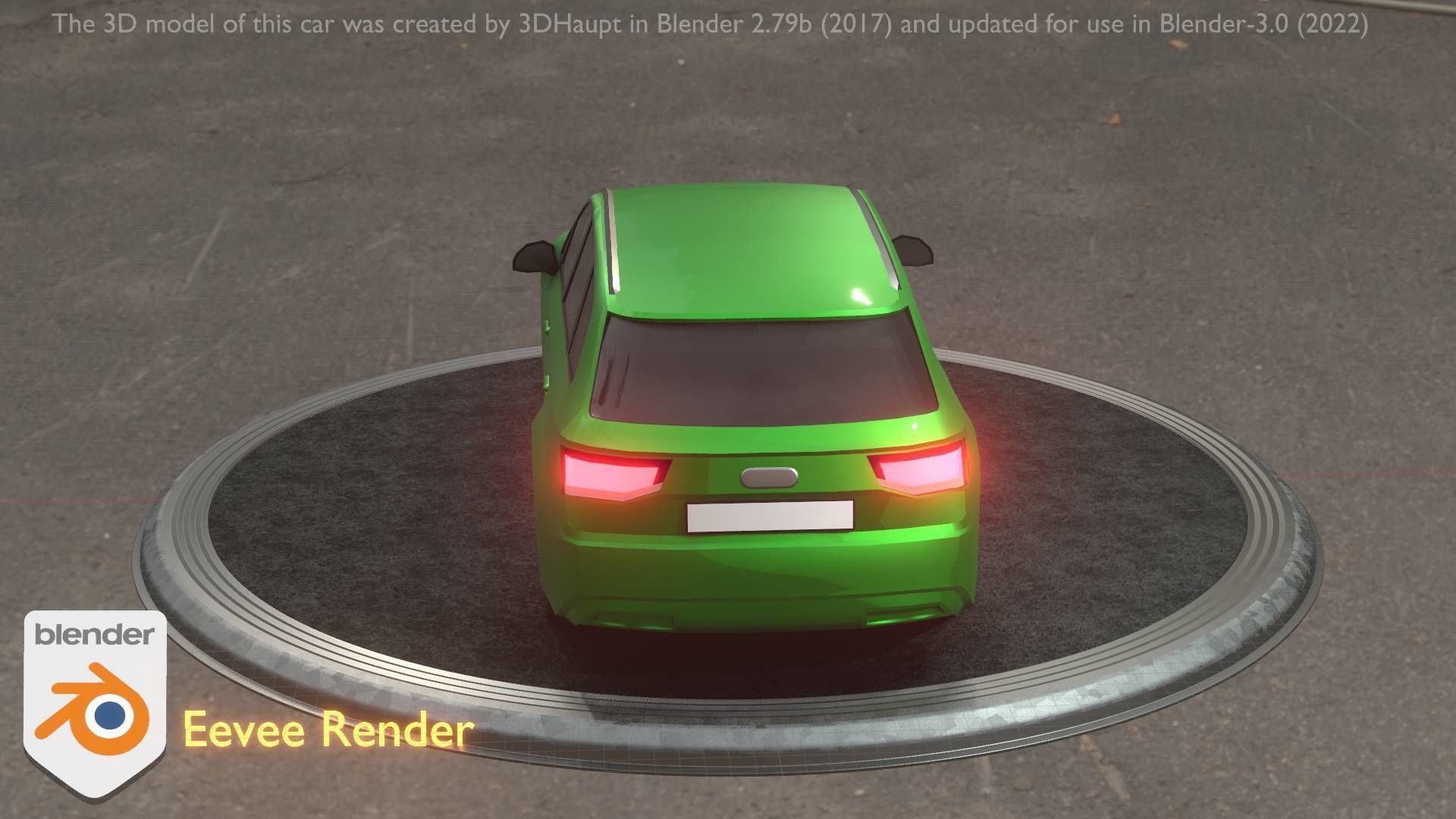 City Cars All Types A B C D E Green 3D Model Collection_63