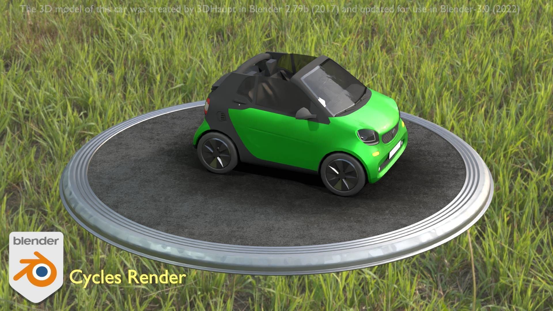 City Cars All Types A B C D E Green 3D Model Collection_87