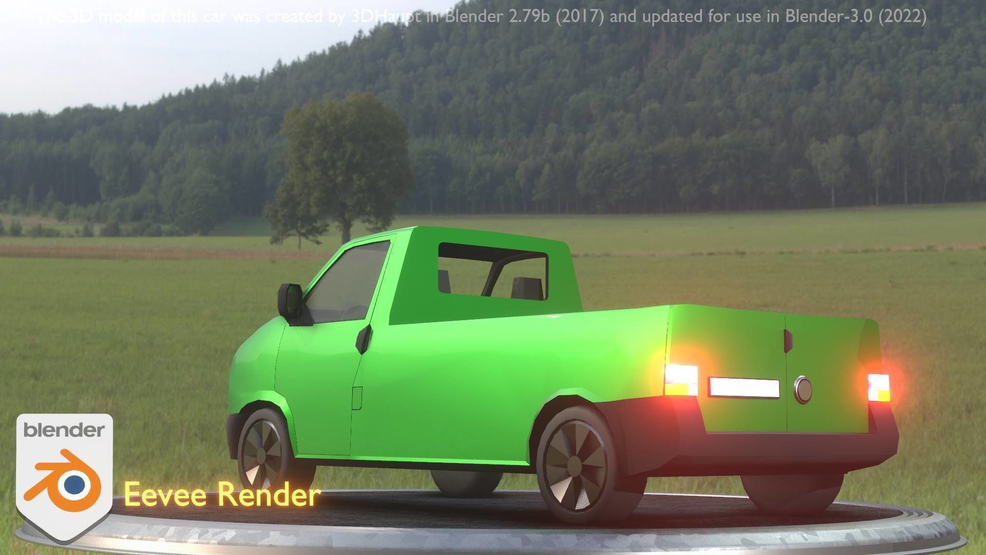 City Cars All Types A B C D E Green 3D Model Collection_39