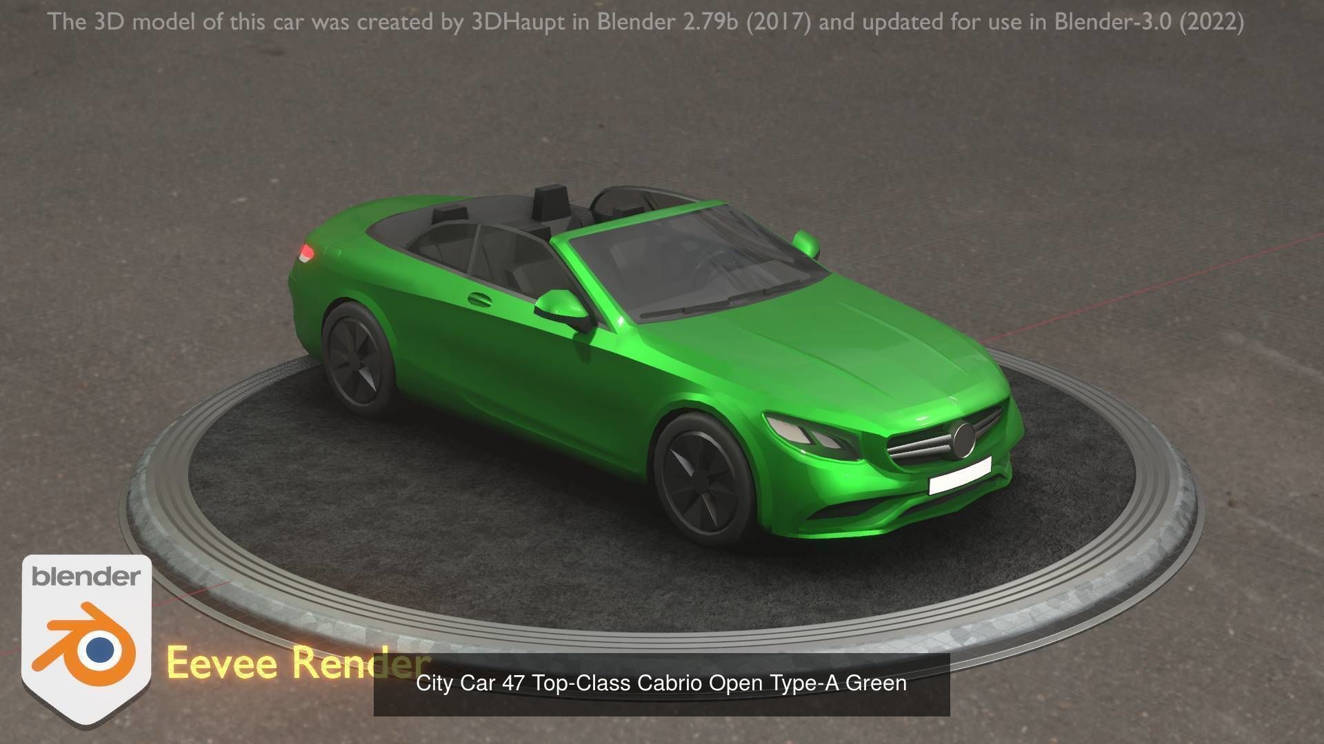 City Cars All Types A B C D E Green 3D Model Collection_19