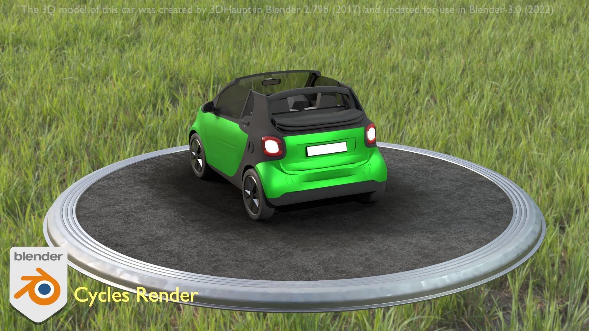 City Cars All Types A B C D E Green 3D Model Collection_88