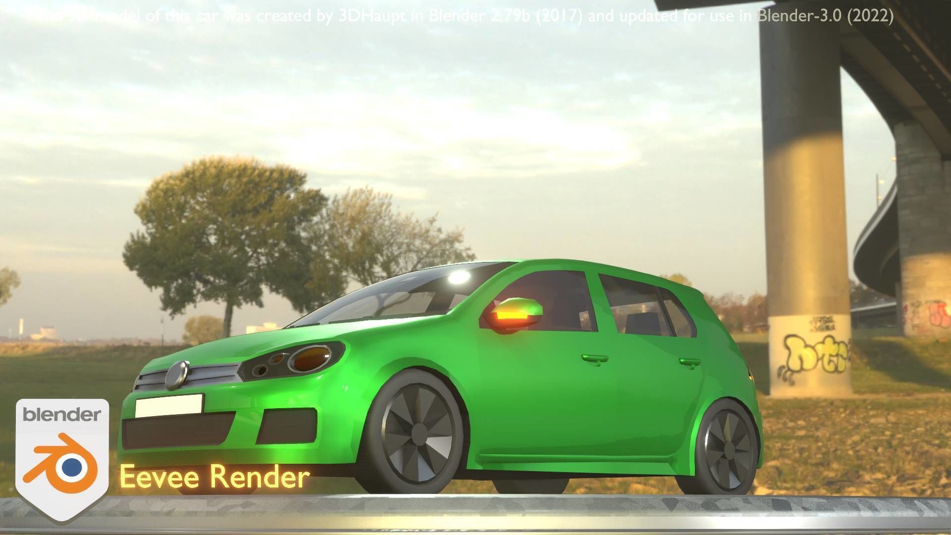 City Cars All Types A B C D E Green 3D Model Collection_18