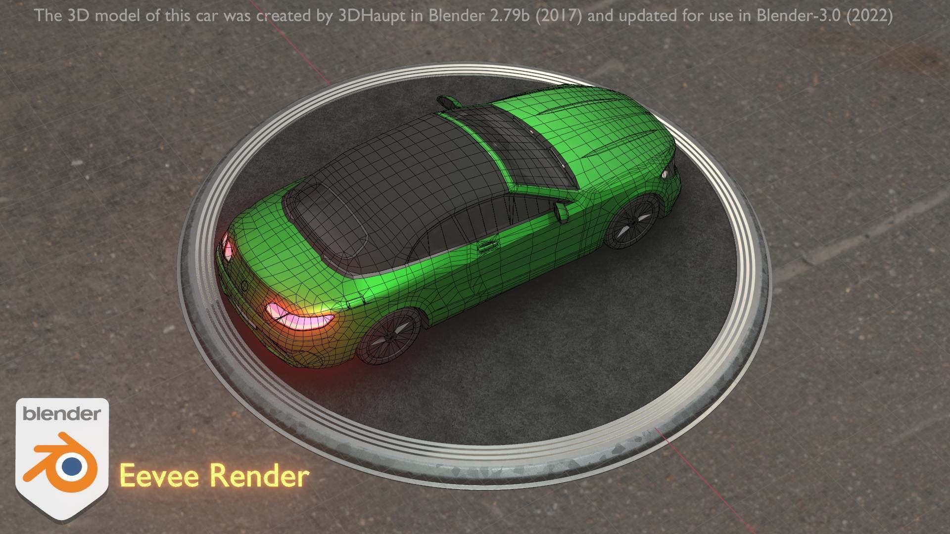 City Cars All Types A B C D E Green 3D Model Collection_77