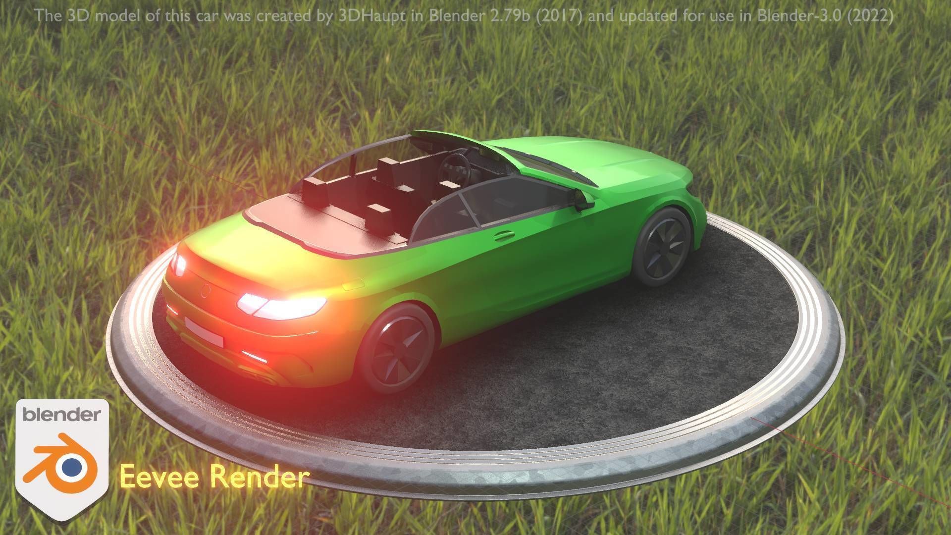 City Cars All Types A B C D E Green 3D Model Collection_70