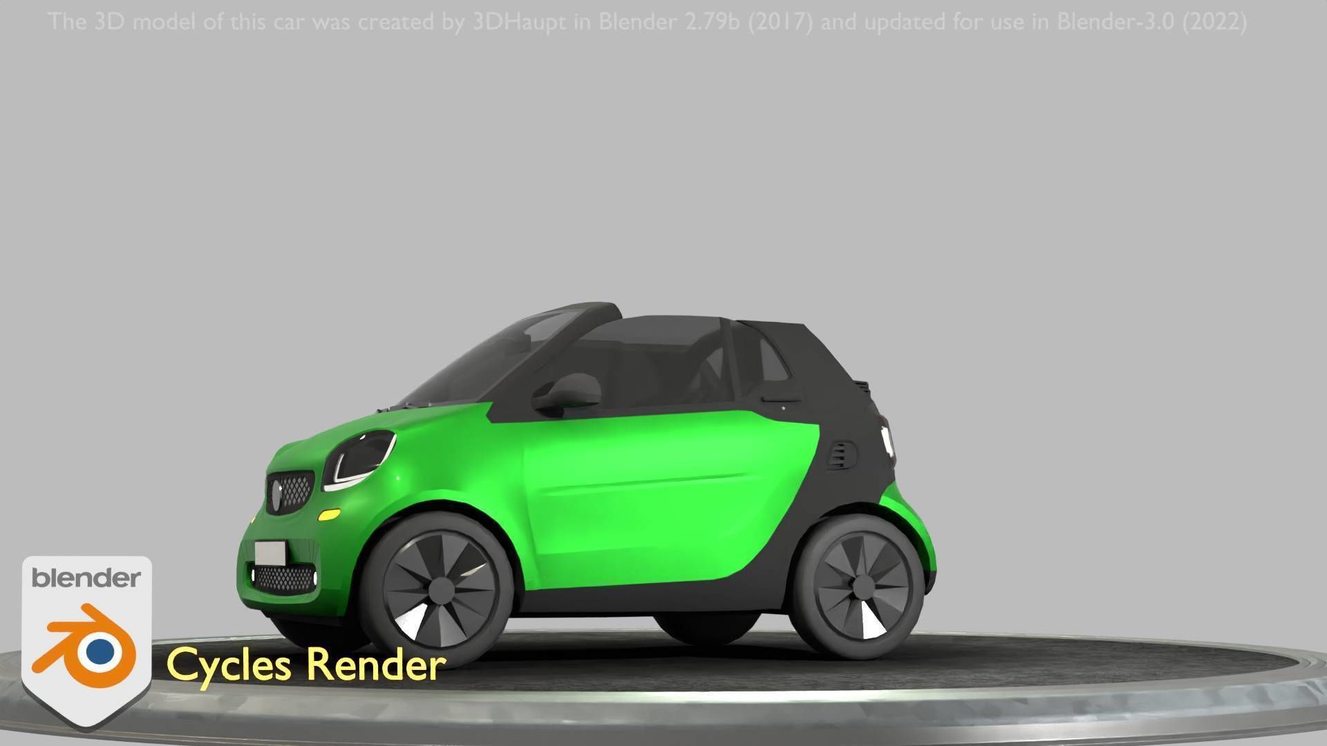 City Cars All Types A B C D E Green 3D Model Collection_82