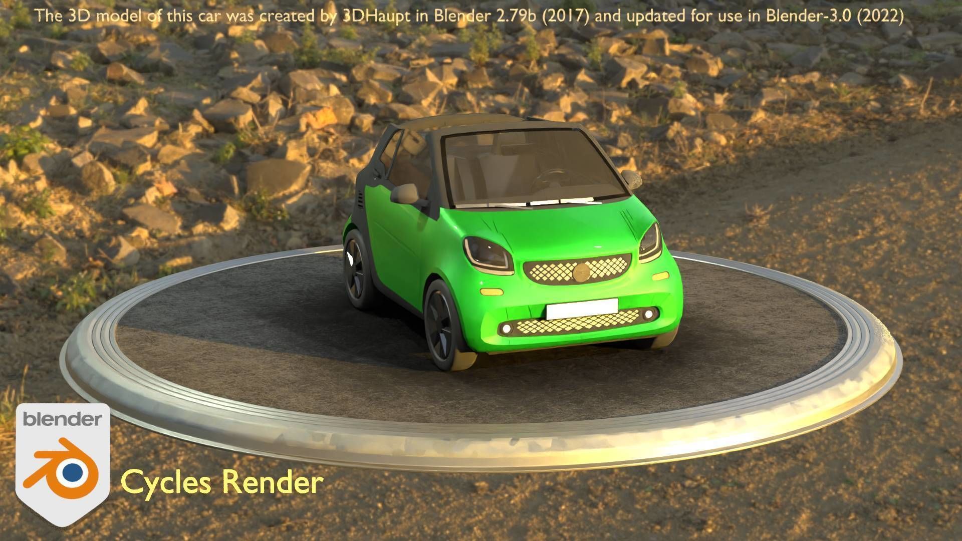 City Cars All Types A B C D E Green 3D Model Collection_86