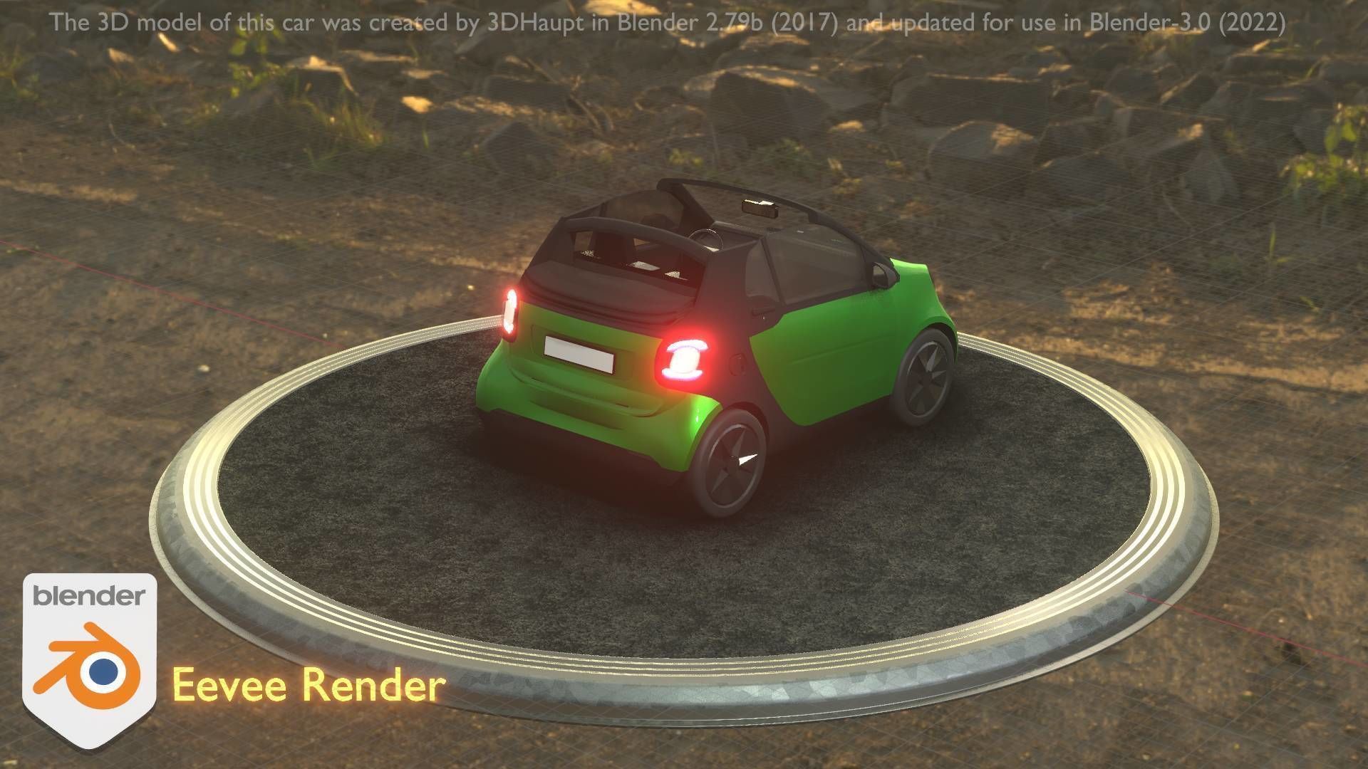 City Cars All Types A B C D E Green 3D Model Collection_89