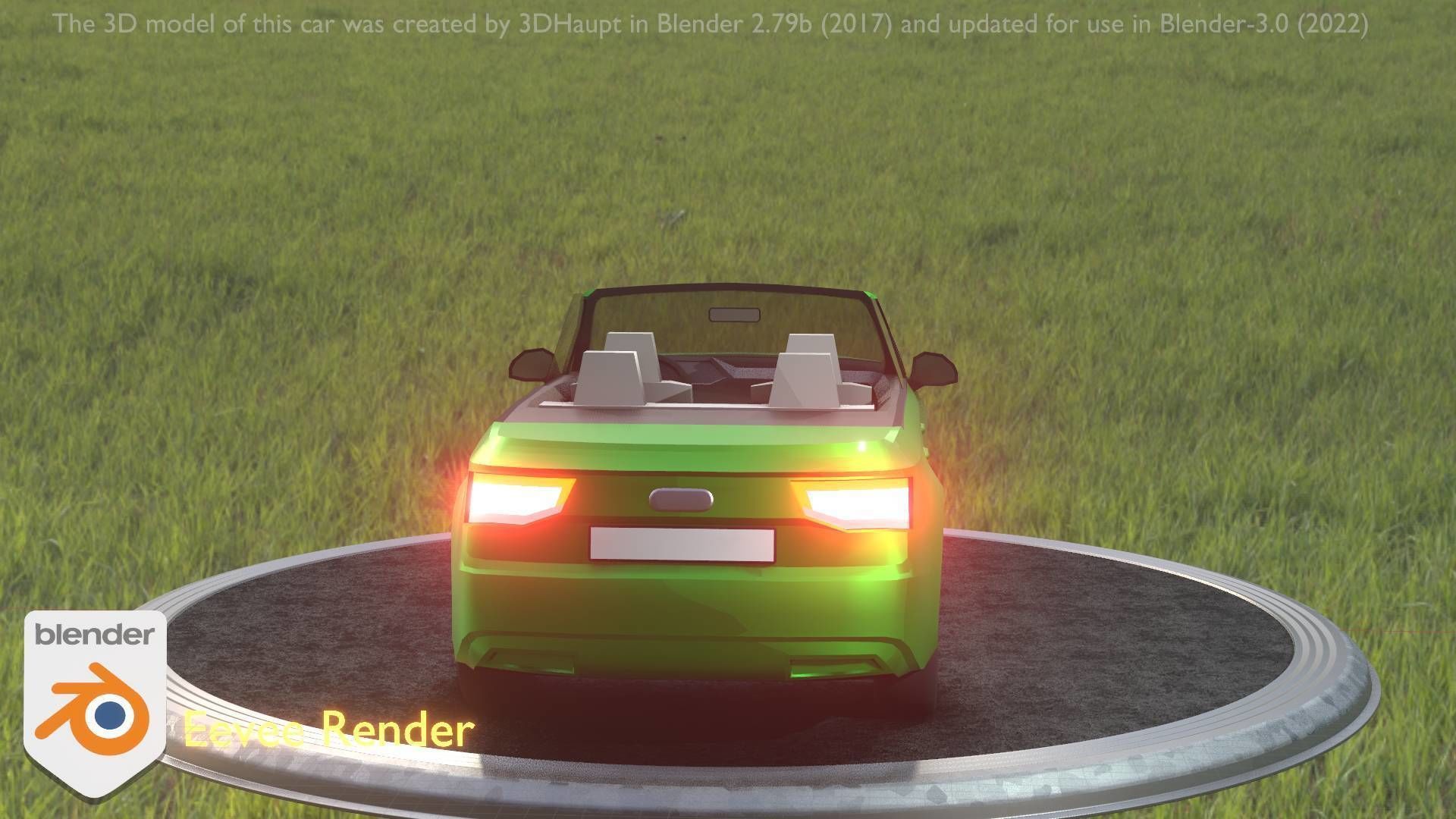 City Cars All Types A B C D E Green 3D Model Collection_55