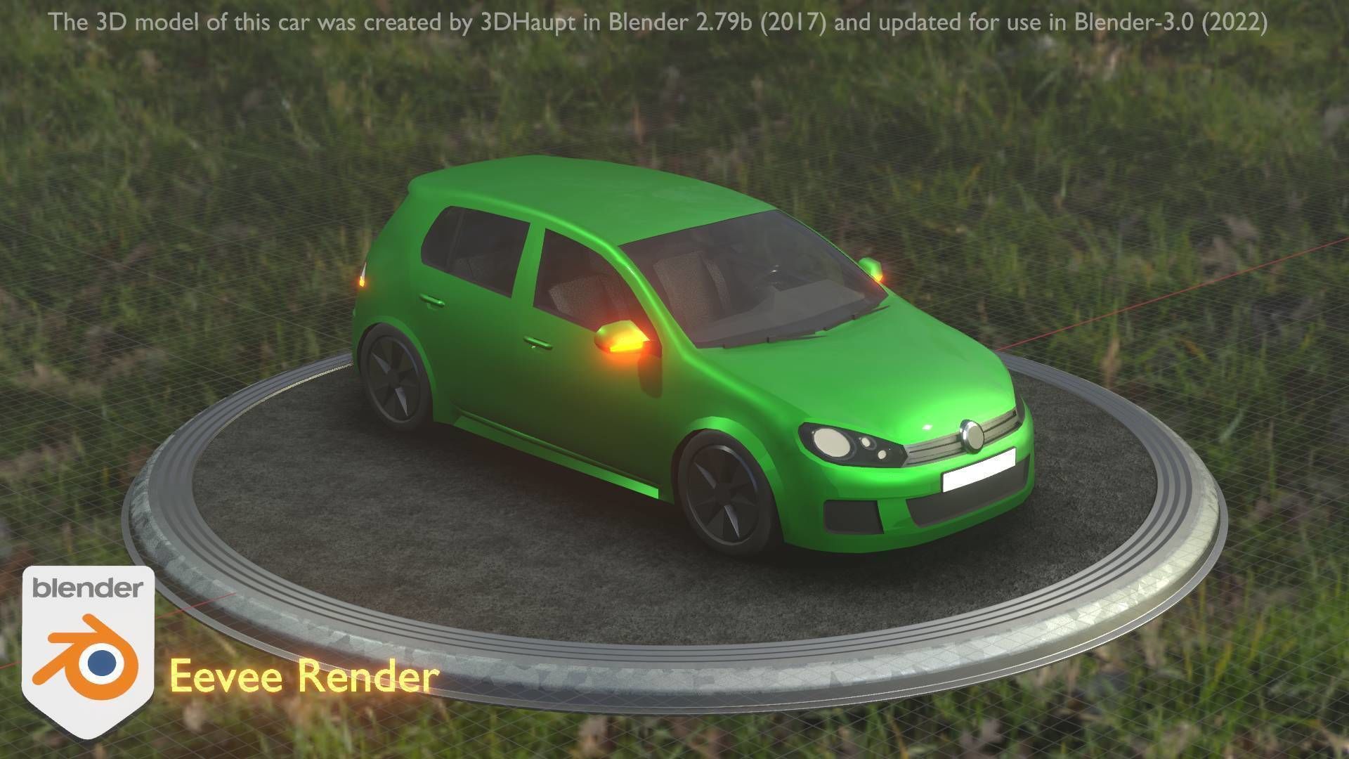 City Cars All Types A B C D E Green 3D Model Collection_20