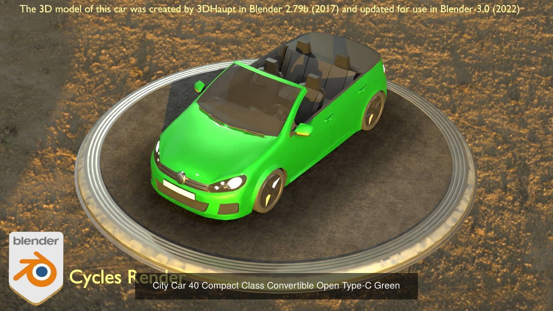 City Cars All Types A B C D E Green 3D Model Collection_5