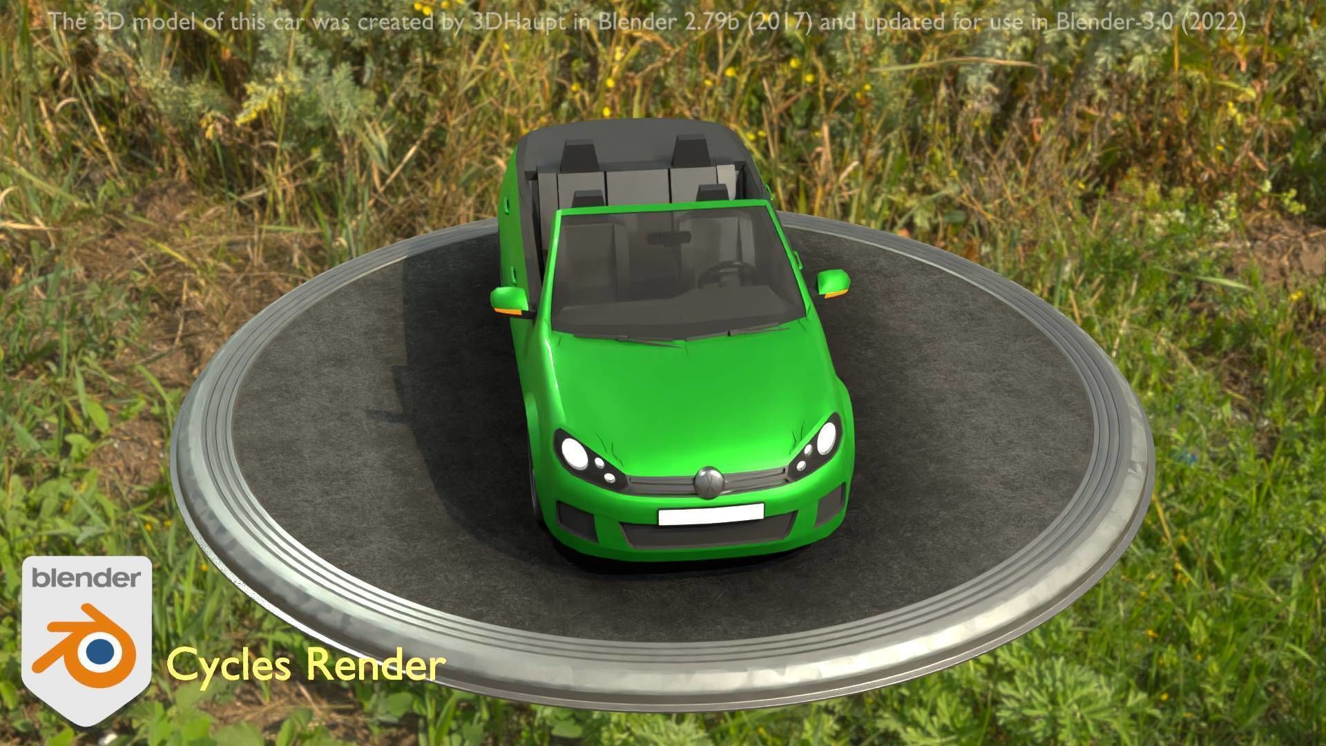 City Cars All Types A B C D E Green 3D Model Collection_16