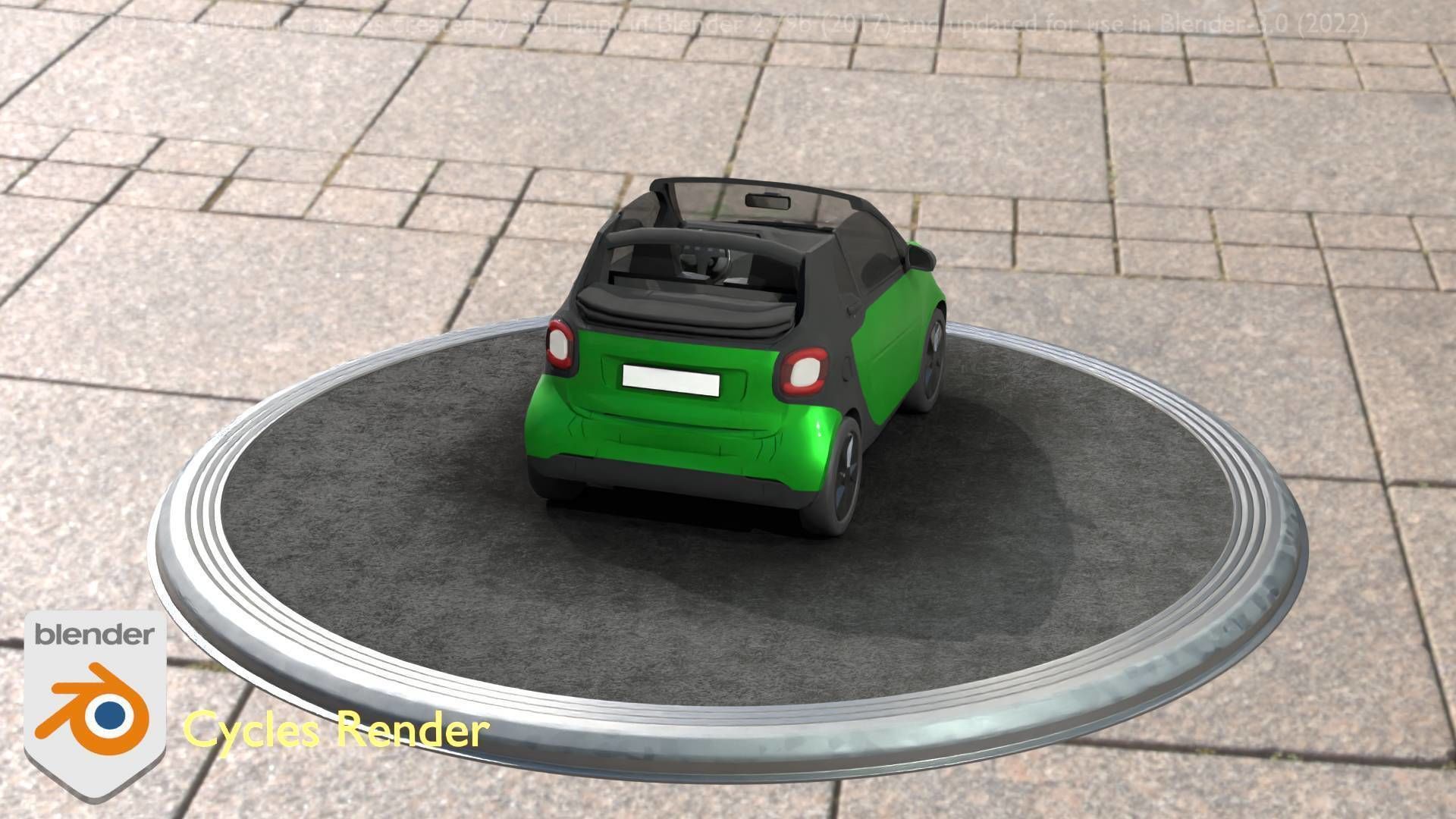 City Cars All Types A B C D E Green 3D Model Collection_85