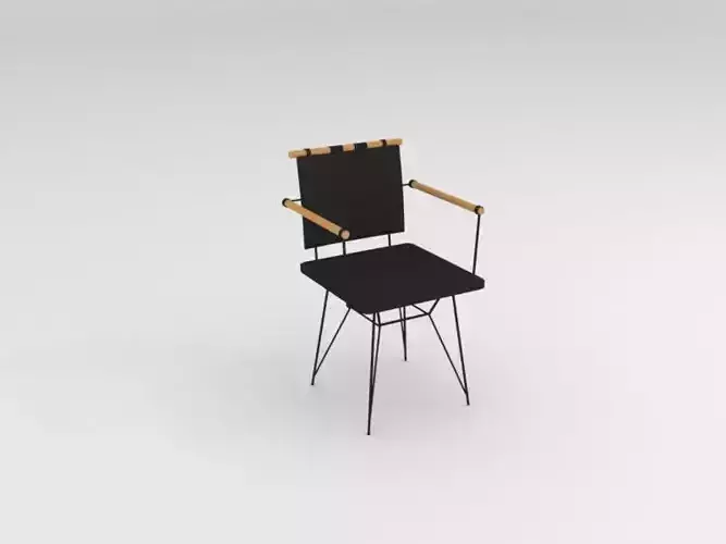 Leather Metal Chair