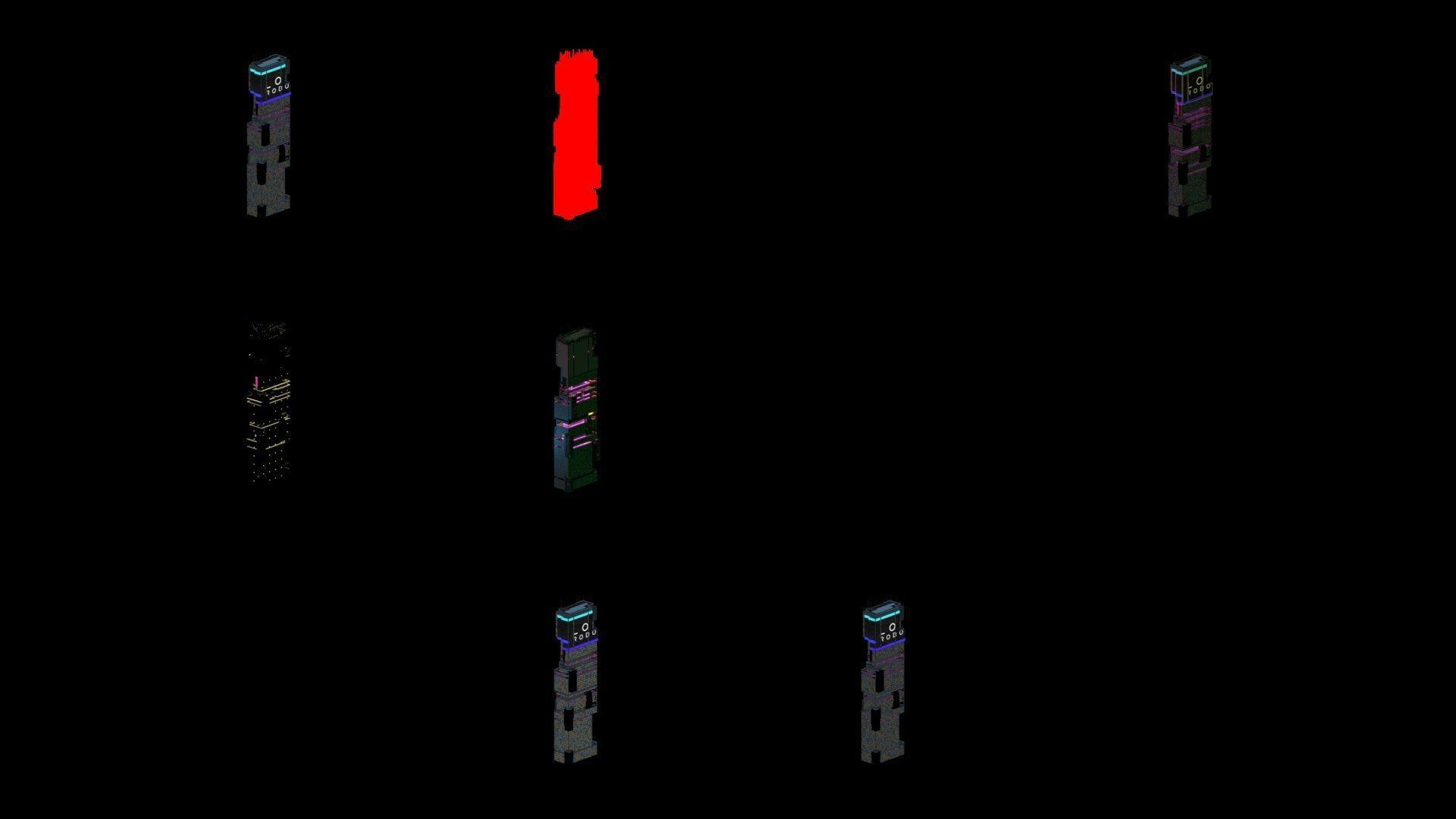 Sci-Fi Cyberpunk Futuristic City Skyscraper Building 25 3D model_4