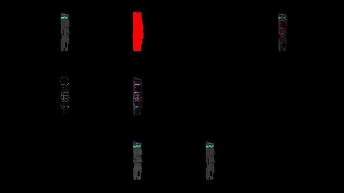 Sci-Fi Cyberpunk Futuristic City Skyscraper Building  24 3D model 5